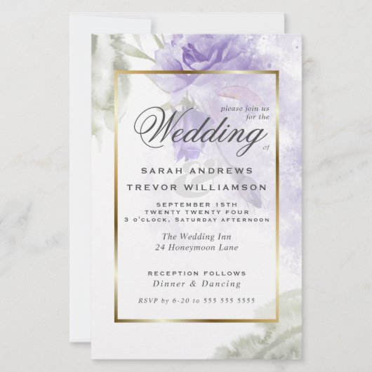 Papier Budget mais beaux Roses rustiques violets (Devant)