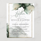 Papier Budget Mais Belle Abstraite Sage Vert (Devant)