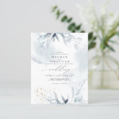 Papier Budget Mais Belle Aquarelle Bleue Dusty (Debout devant)