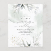 Papier Budget Mais Belle Elégante Aquarelle Foliage (Devant)