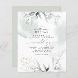 Papier Budget Mais Belle Elégante Aquarelle Foliage