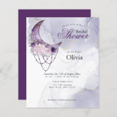 Papier Budget Mais Belle Lune Rustique Croissant Violet (Devant / Derrière)