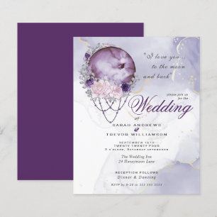 Papier Budget Mais Belle Pleine lune Rustique Violet