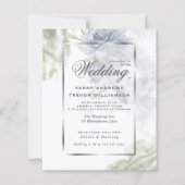 Papier Budget, mais de beaux Roses russes bleus (Devant)