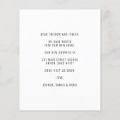 Papier Budget Maison Forêt Bois Nous avons déménagé autom (Dos)