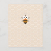 Papier Budget Maman to Be Honey Bee Baby shower Invitatio (Dos)