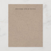 Papier Budget Manger Boire Joyeux Vintage Invitations de (Dos)