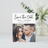 Papier Budget manuscrit Enregistrer la date Invitation ph (Debout devant)
