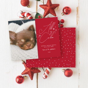 Papier Budget manuscrit Tout Est Calme Animal Photo Noël
