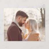 Papier Budget Marbre & Rose Gold Script Modifier La Date (Dos)