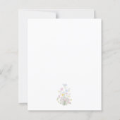 Papier BUDGET Mariage à crête florale Rococo fantaisiste (Dos)