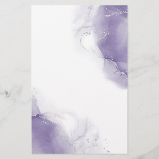 Papier Budget Mariage Améthyste Purple Personnalisé Nikit (Dos)