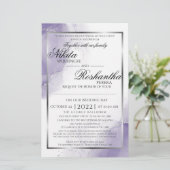 Papier Budget Mariage Améthyste Purple Personnalisé Nikit (Debout devant)