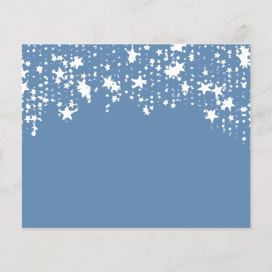 Papier Budget mariage bleu bleu Dusty étoile blanc enregi (Dos)