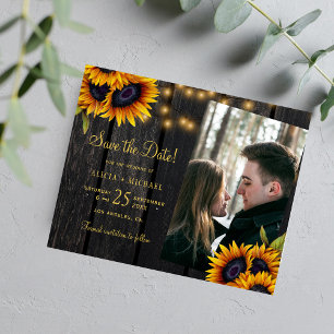Papier Budget mariage champêtre photo faire part de date