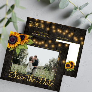 Papier Budget mariage champêtre tournesol faire part de d