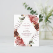 Papier Budget Mariage de automne Automne Floral Eucalyptu (Debout devant)