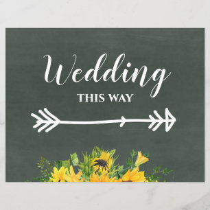 Papier Budget Mariage DE CETTE FAÇON Chalk Tournesols
