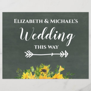 Papier Budget Mariage DE CETTE FAÇON Chalk Tournesols