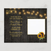 Papier Budget mariage de tournesol rustique enregistrer l (Dos)