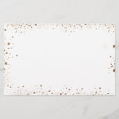 Papier Budget mariage d'eucalyptus or enregistrer la date (Dos)