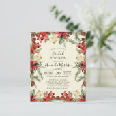 Papier Budget Mariage d'hiver Fête des mariées de Noël (Debout devant)