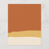Papier Budget Mariage Earth Tones Terracotta Abstrait (Dos)