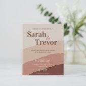 Papier Budget Mariage étonnant 70's inspiré Abstrait (Debout devant)