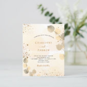 Papier Budget mariage eucalyptus parties scintillant feui (Debout devant)