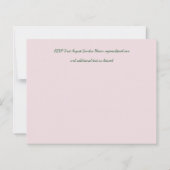 Papier Budget Mariage floral rose pâle bleu (Dos)