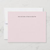 Papier Budget Mariage floral rose pâle bleu (Dos)