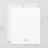 Papier BUDGET Mariage frontalier Carré noir classique off (Dos)
