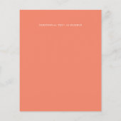 Papier BUDGET Mariage Inviter orange Pêche Abstraite (Dos)