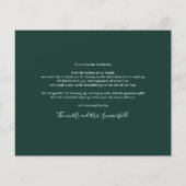 Papier Budget Mariage Jour Photo Collage Merci (Dos)