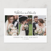 Papier Budget Mariage Jour Photo Collage Merci (Devant)