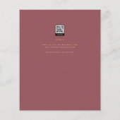 Papier BUDGET Mariage moderne Dusty Rose rose or Invitati (Dos)