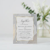 Papier Budget Mariage Moderne Splash sur Granite (Debout devant)
