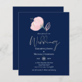 Papier Budget Mariage or bleu rose rose de la marine mode (Devant / Derrière)