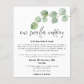 Papier Budget Mariage petit Faire-part Eucalyptus (Devant)