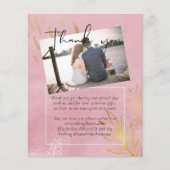 Papier BUDGET Mariage Rose Poussiéreux Or (Devant)