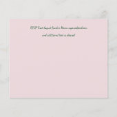 Papier Budget Mariage rose vert (Dos)