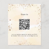 Papier Budget mariage tournesol eucalyptus QR code RSVP (Dos)