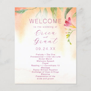 Papier Budget Mariage Tropical Pink Freesia