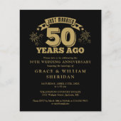 Papier Budget Marié 50e anniversaire Invitation (Devant)