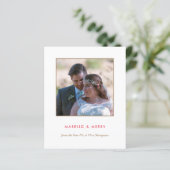 Papier Budget | Marié et Joyeux Noël photo (Debout devant)