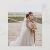 Papier Budget Marié Joyeux Arc Noël Photo de Noël (Dos)