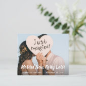 Papier Budget Marié Maintenant Parti Plus Tard Photo Mari (Debout devant)