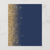 Papier Budget Marine Blue Gold Parties scintillant Faire- (Dos)