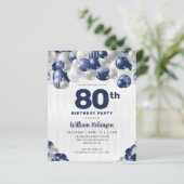 Papier Budget Marine Blue Silver Parties scintillant Ball (Debout devant)