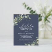 Papier BUDGET Marine Fête des mariées Eucalyptus Bleu (Debout devant)